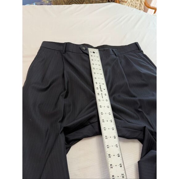 Brooks Brothers 1818 Madison Saxxon Navy Blue Pinstripe Suit Size 48R Pants W 43 - Picture 13 of 16